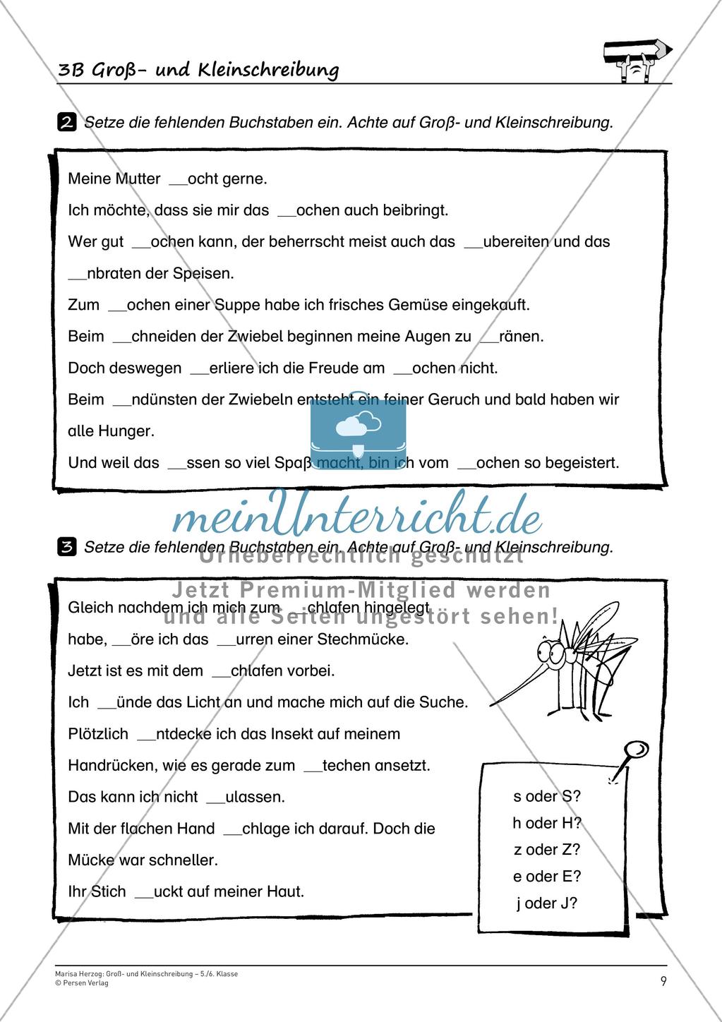 Rechtschreibtraining: Groß- und Kleinschreibung Preview 11