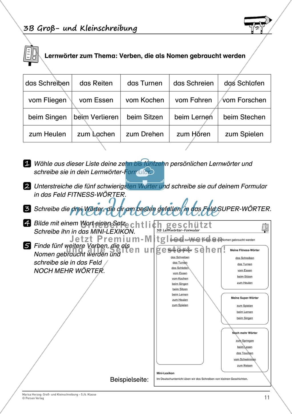 Rechtschreibtraining: Groß- und Kleinschreibung Preview 13