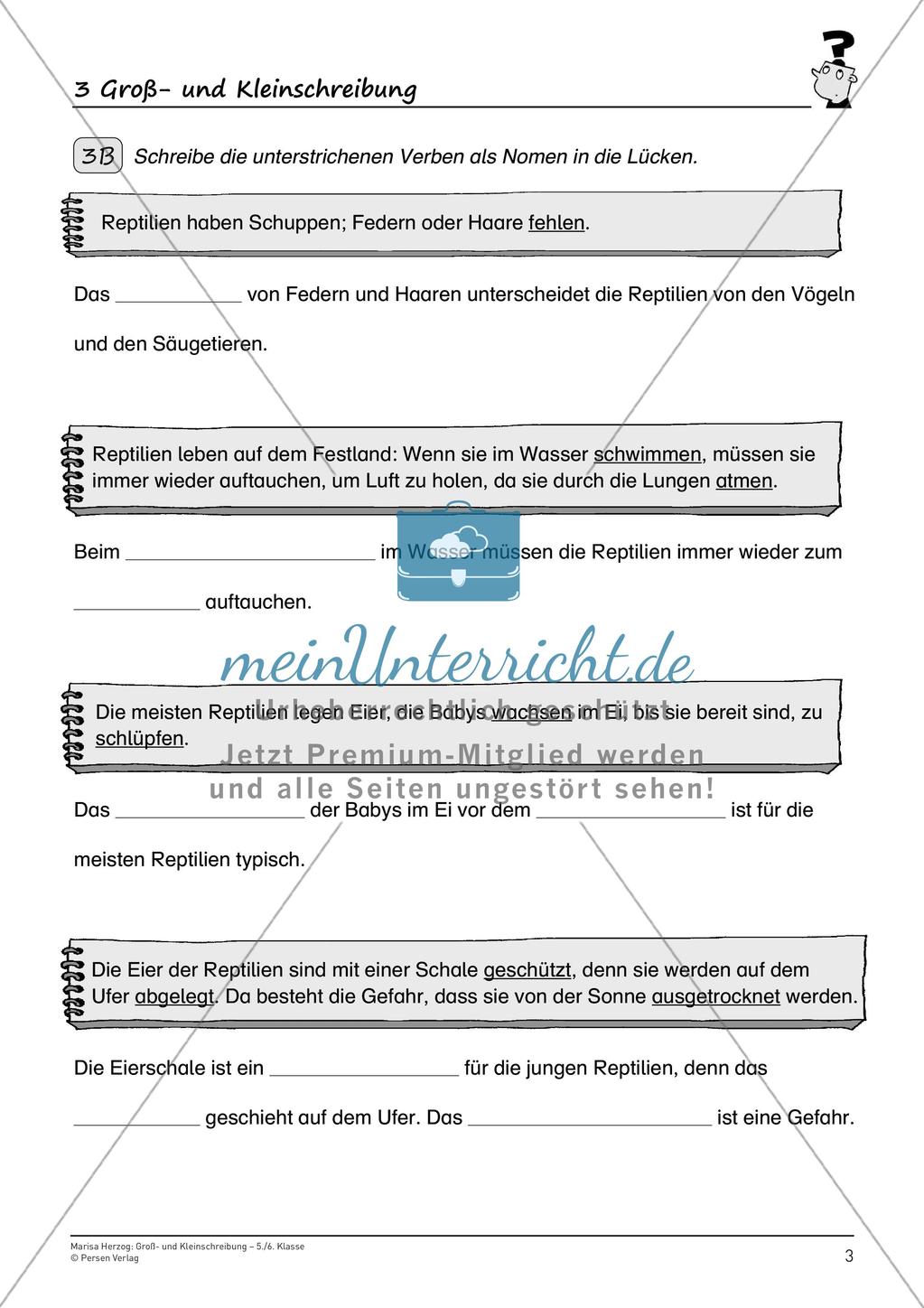 Rechtschreibtraining: Groß- und Kleinschreibung Preview 5
