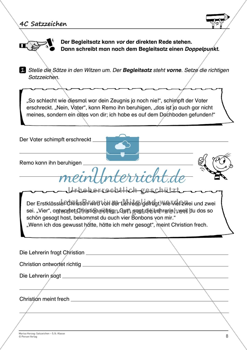 Rechtschreibtraining: Satzzeichen Preview 10