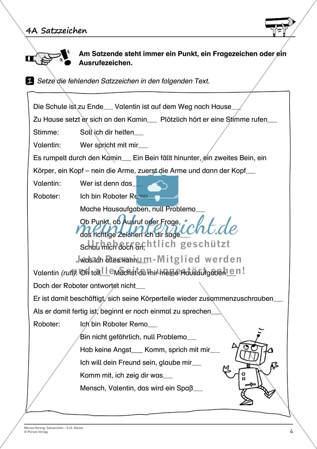 Rechtschreibtraining: Satzzeichen Preview 6