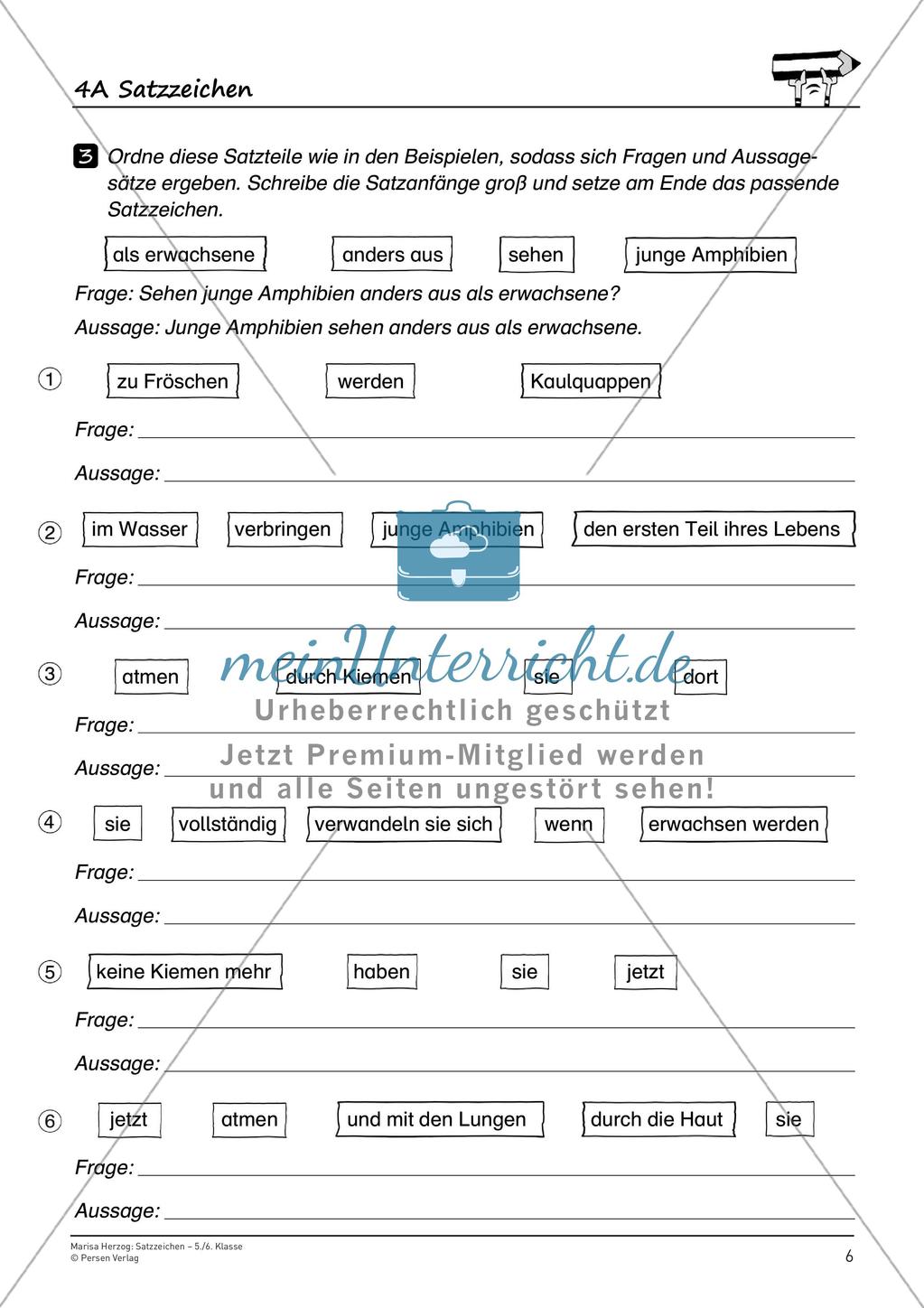Rechtschreibtraining: Satzzeichen Preview 8