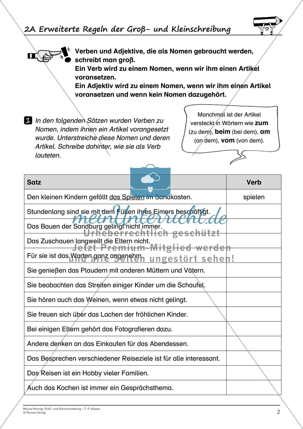 Orthographie: Substantivierung und Anrede Preview 4