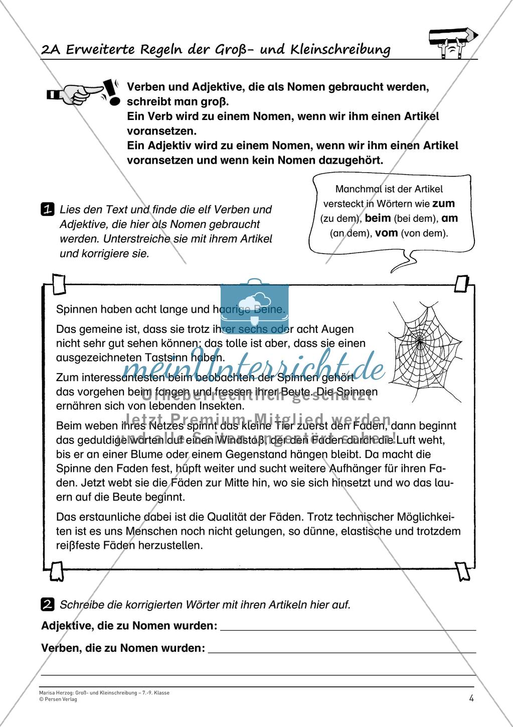 Orthographie: Substantivierung und Anrede Preview 6