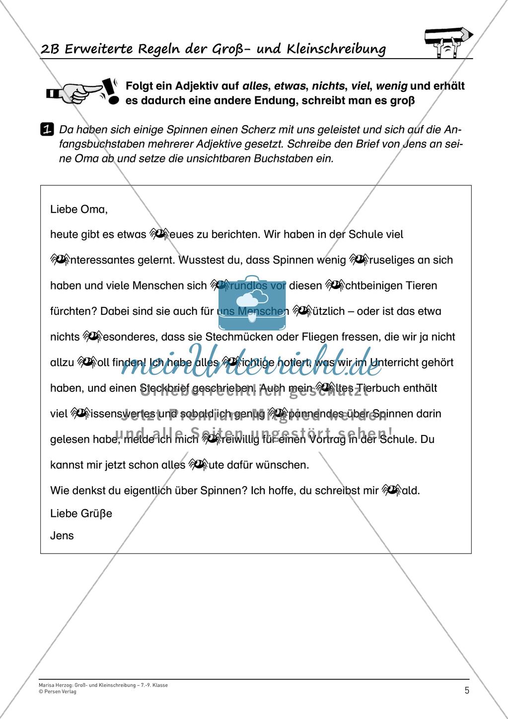 Orthographie: Substantivierung und Anrede Preview 7