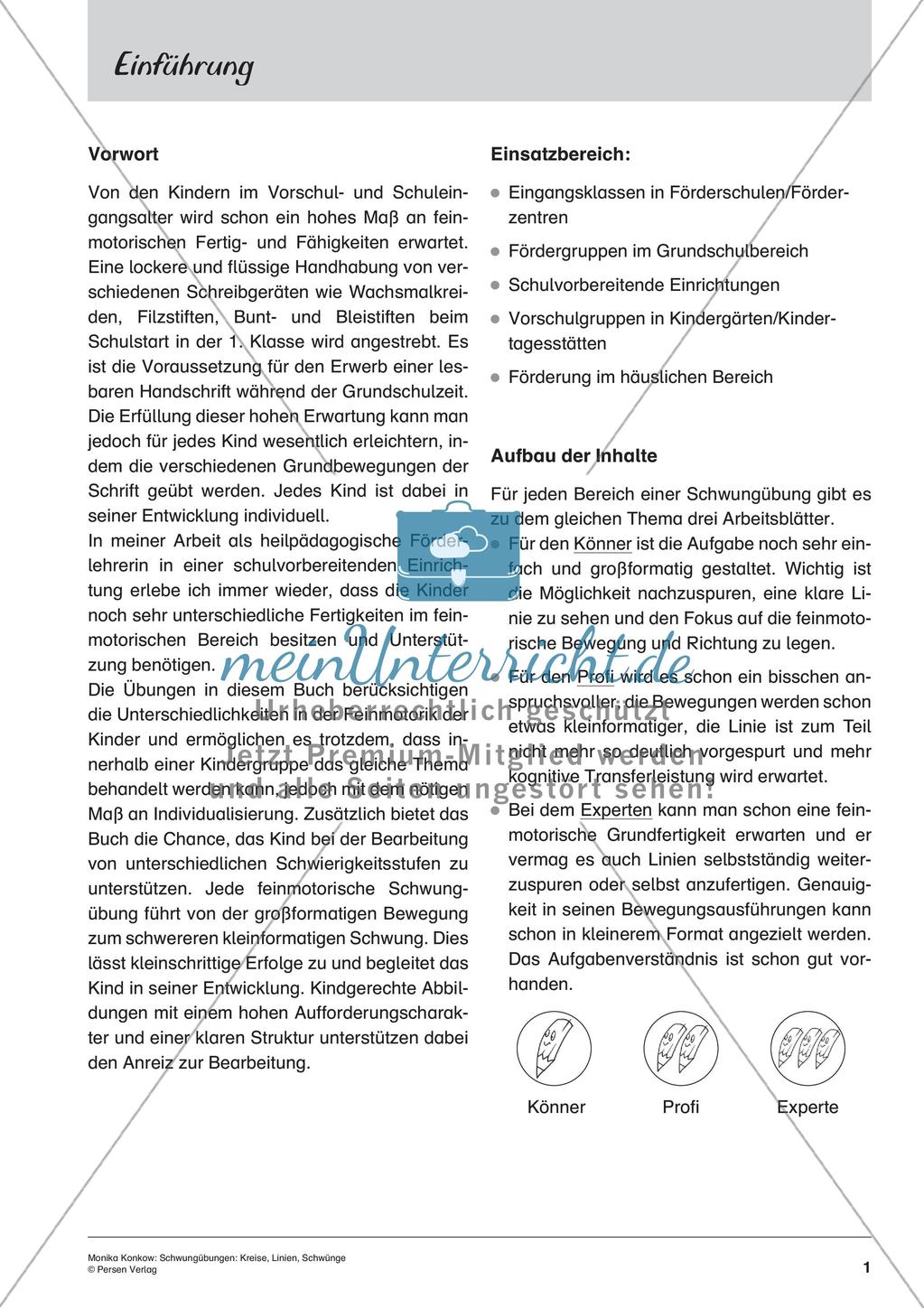 Schwungübungen: Kreise, Linien, Schwünge Preview 3