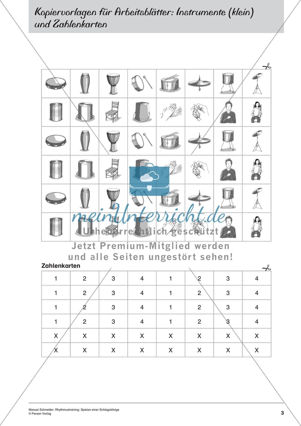 Rhythmustraining ohne Noten: Schlagabfolge Preview 5