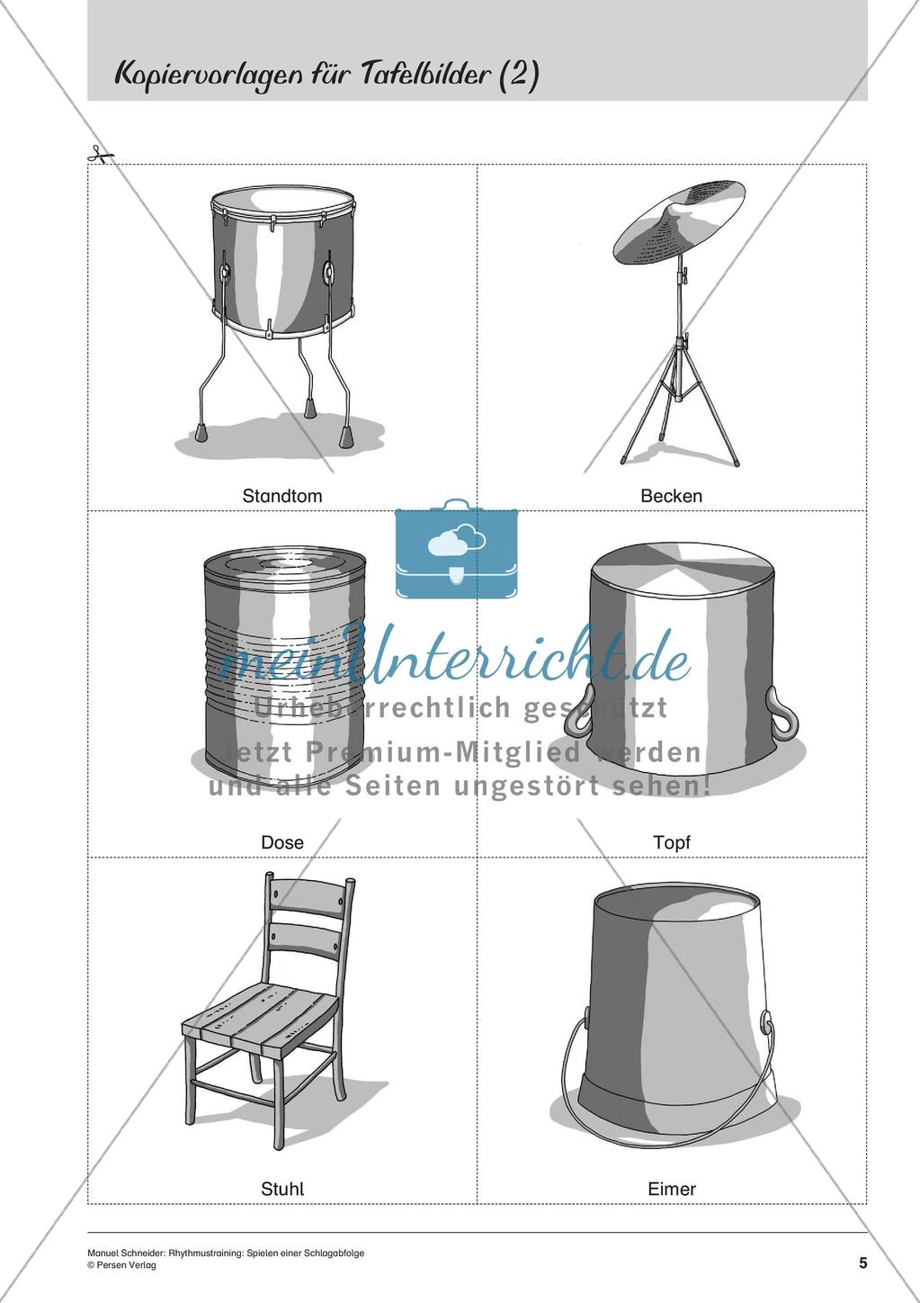 Rhythmustraining ohne Noten: Schlagabfolge Preview 7