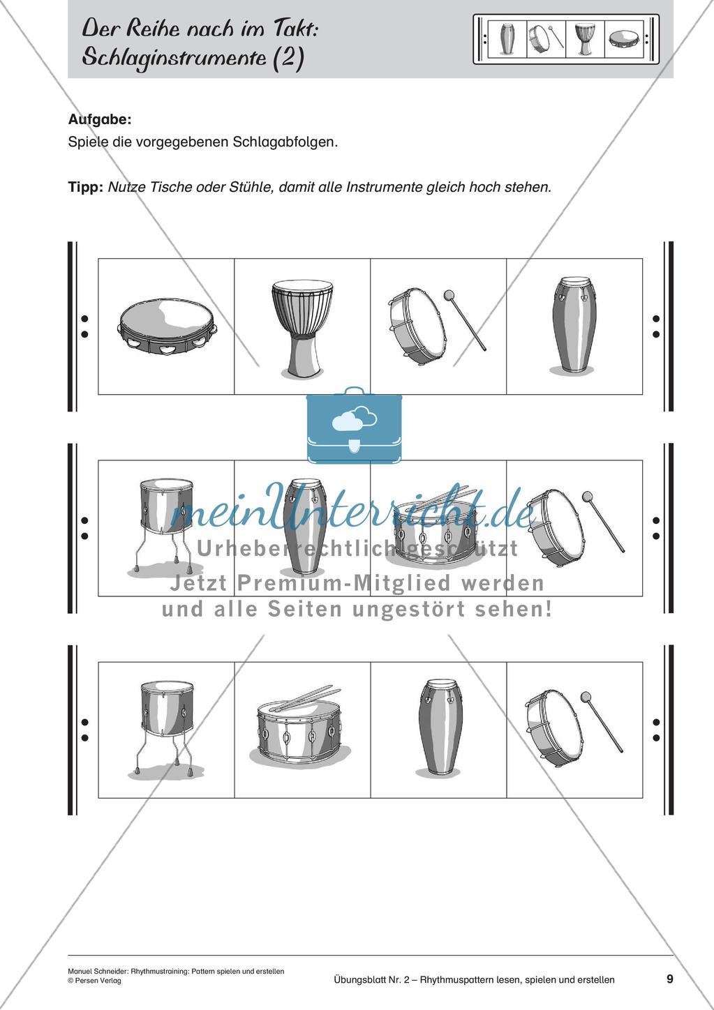 Rhythmustraining ohne Noten: Pattern Preview 11