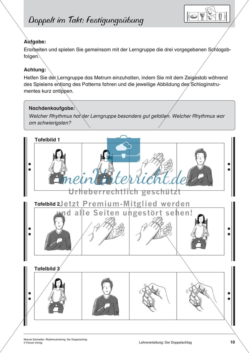 Rhythmustraining ohne Noten: Doppelschlag Preview 12