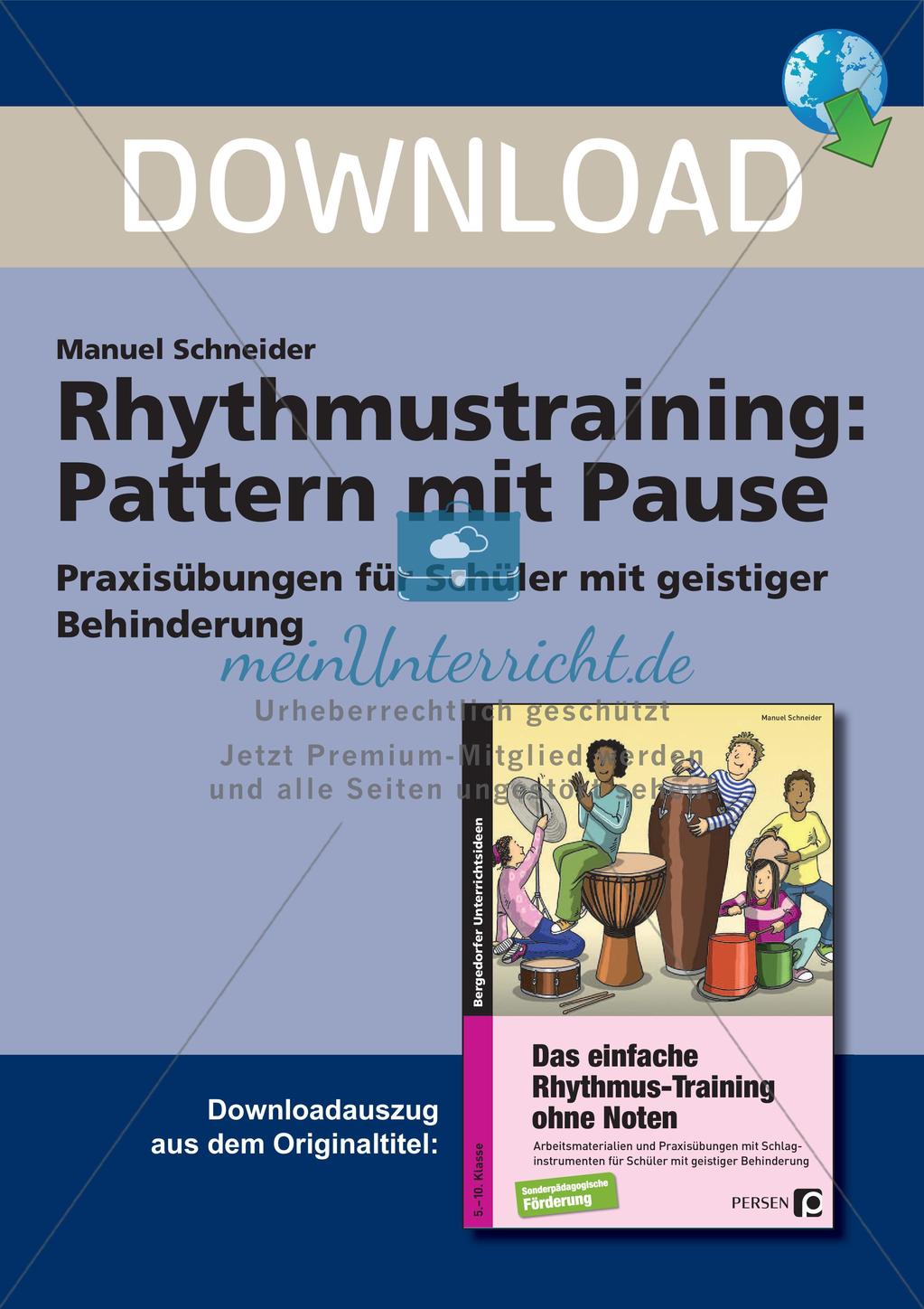 Rhythmustraining: Pattern mit Pause Preview 1