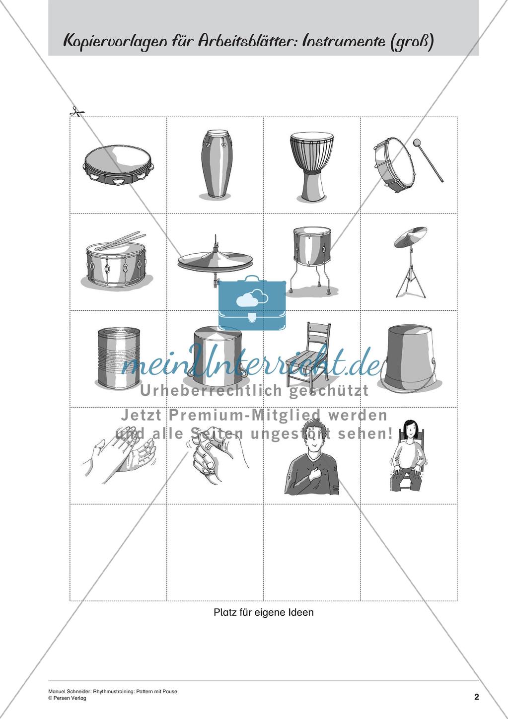 Rhythmustraining: Pattern mit Pause Preview 4
