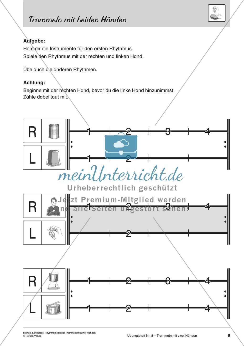 Rhythmustraining: Trommeln mit zwei Händen Preview 11