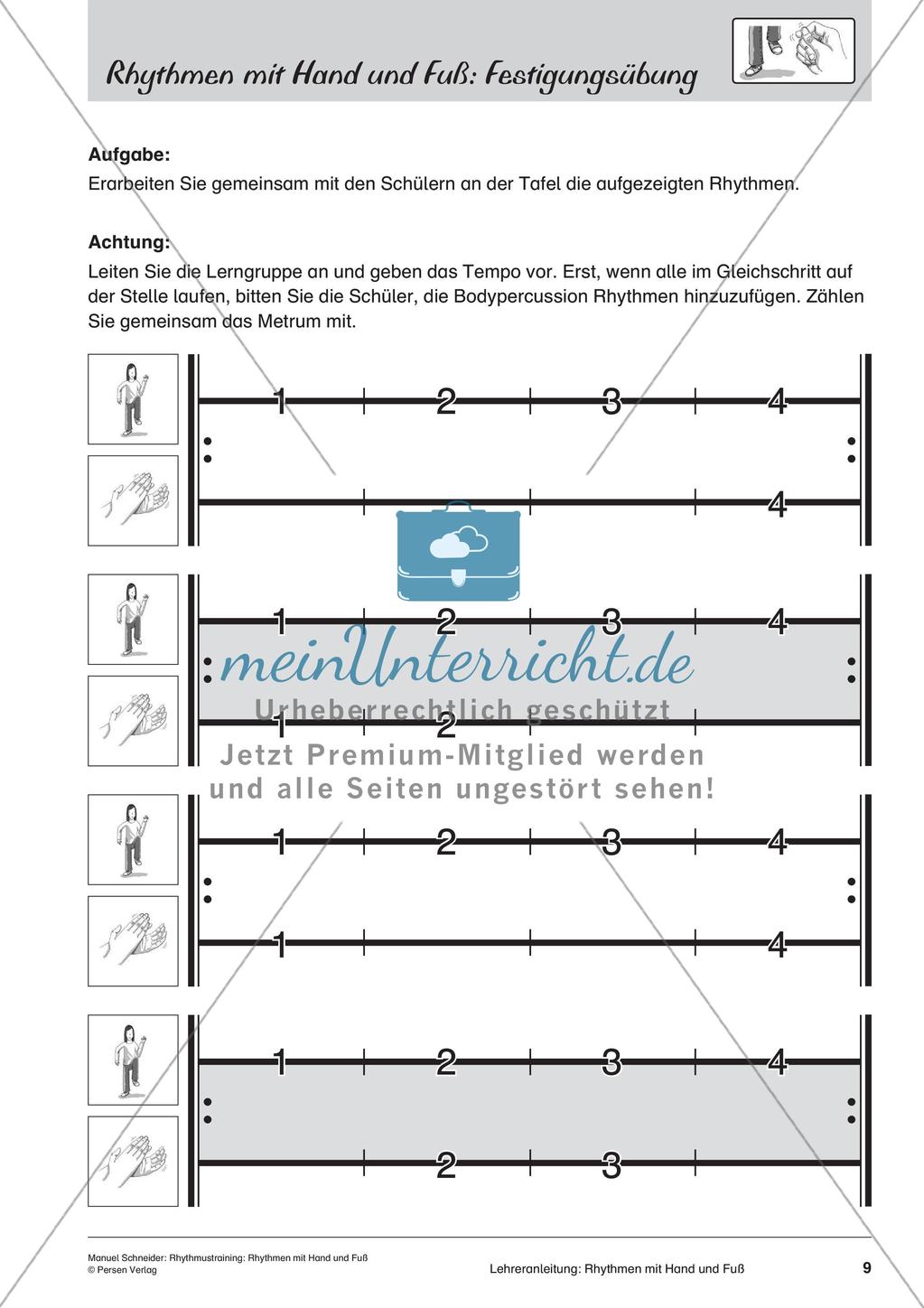 Rhythmustraining: Rhythmen mit Hand und Fuß Preview 11