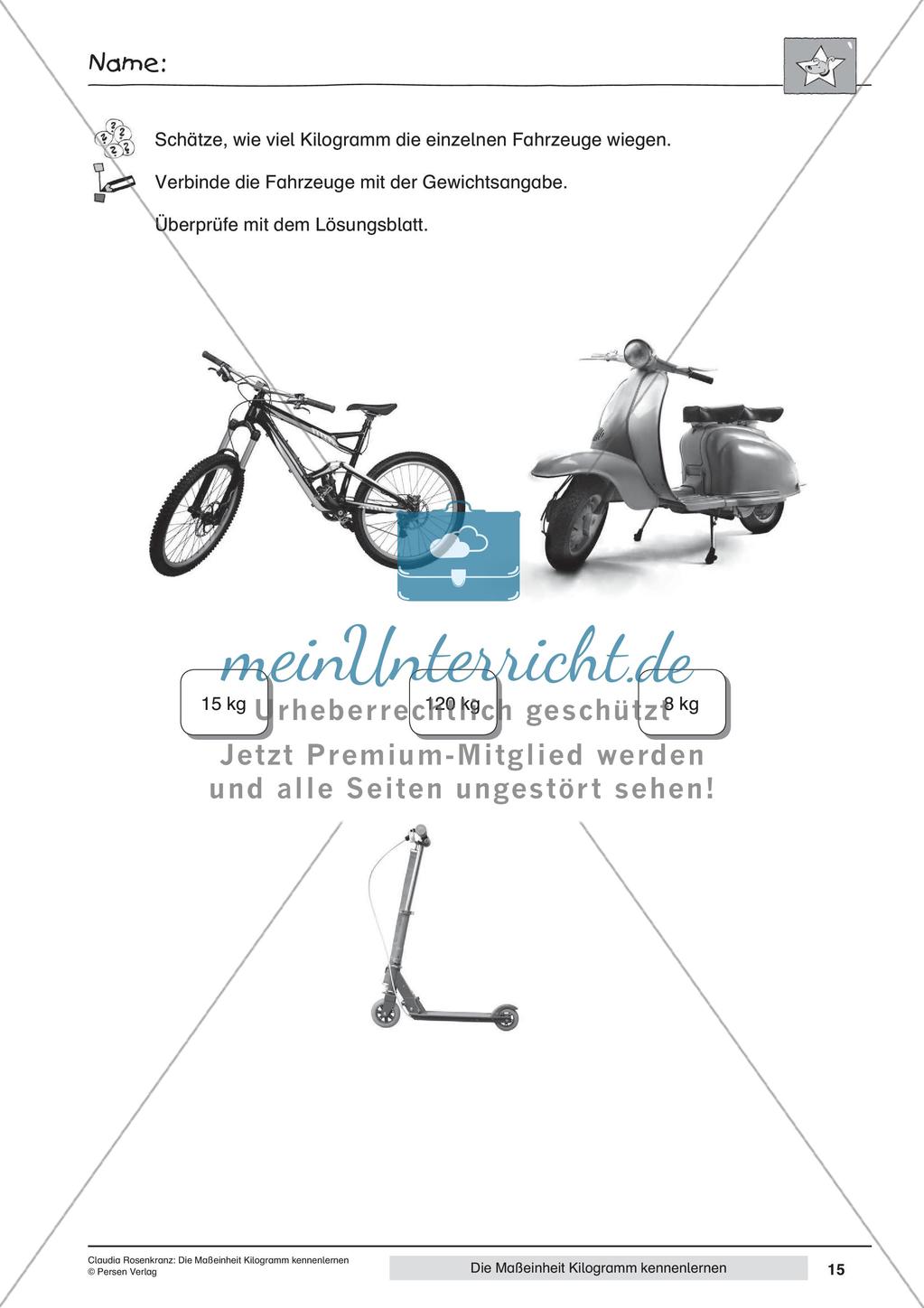 Das Kennenlernen der Maßeinheit Kilogramm Preview 17