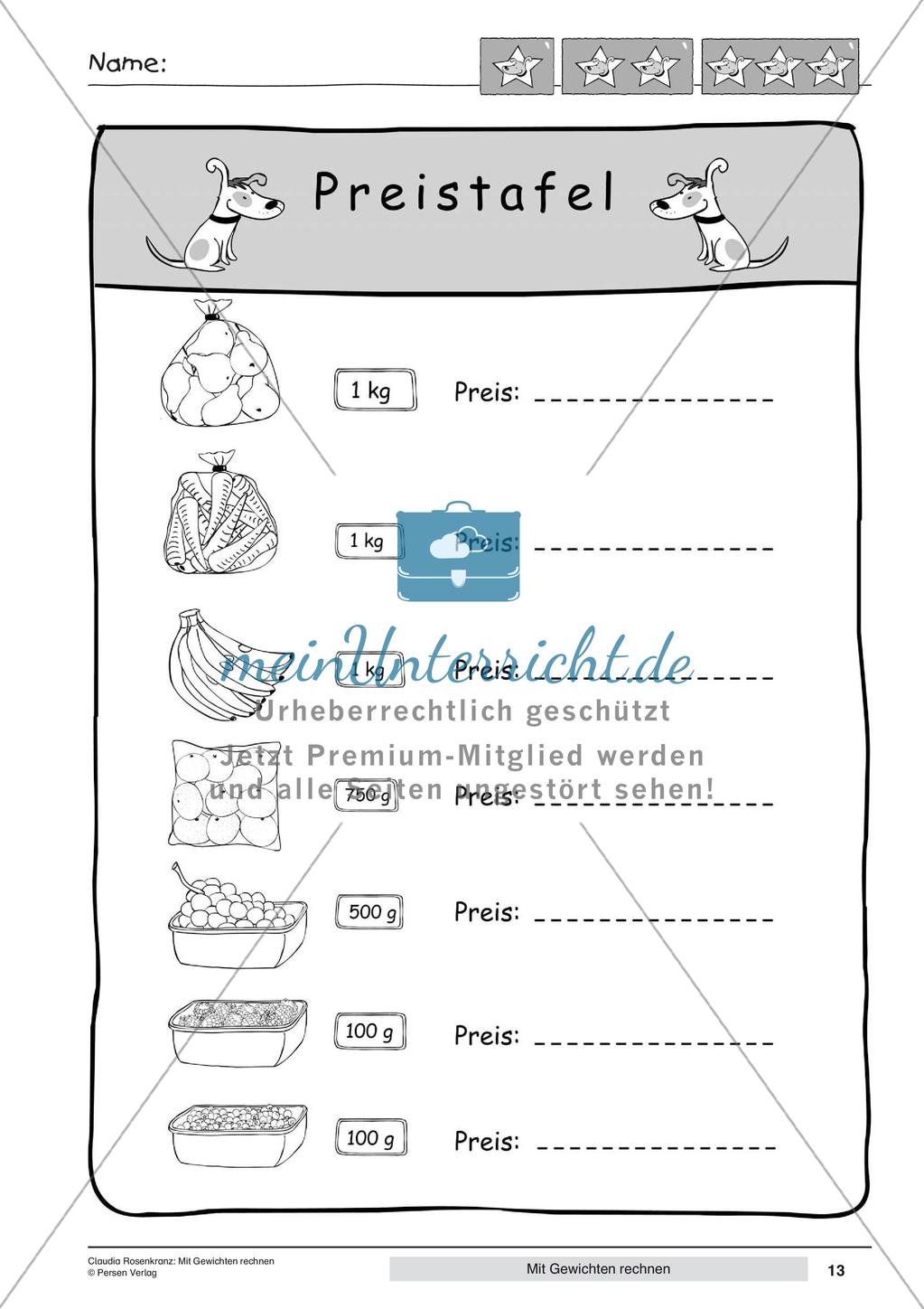 Das Rechnen mit Gewichten Preview 15