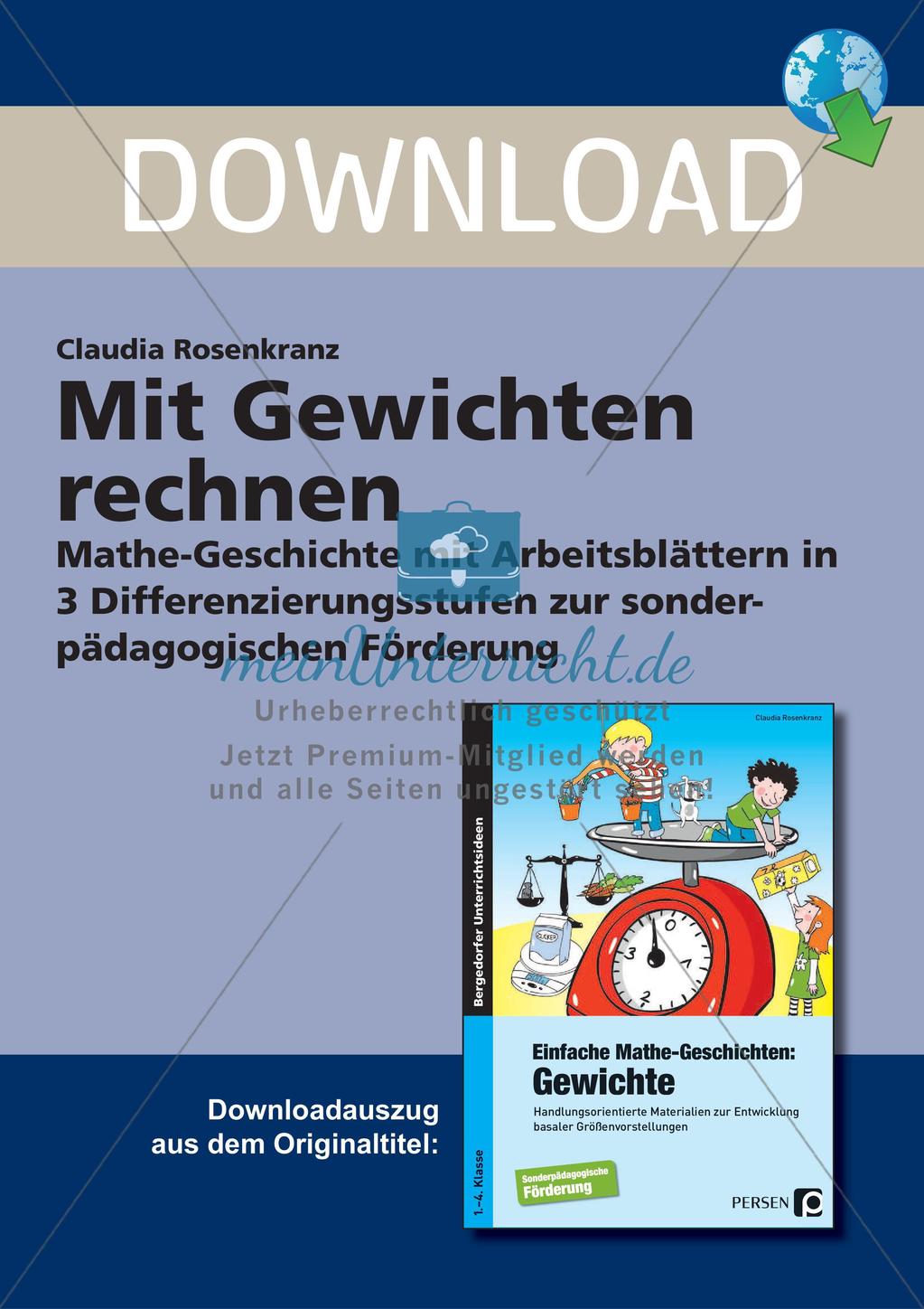 Das Rechnen mit Gewichten Preview 1