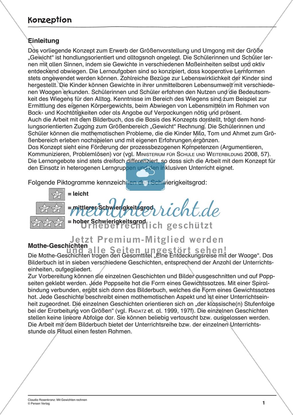 Das Rechnen mit Gewichten Preview 3