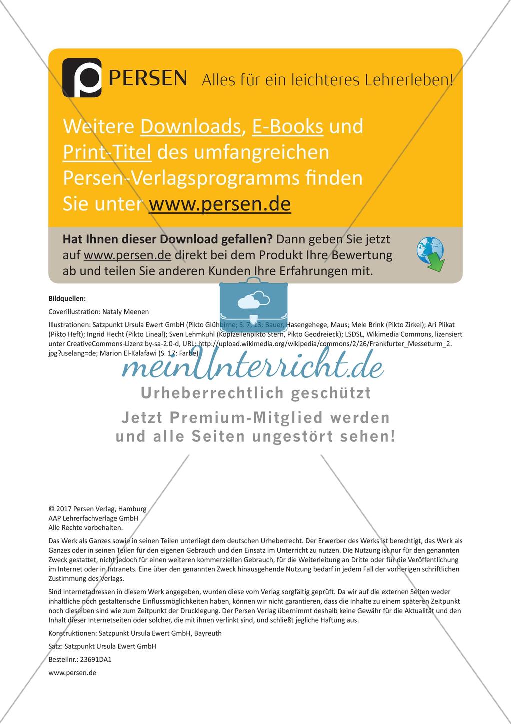 Flächeninhalt und Umfang: Rechteck und Quadrat Preview 37
