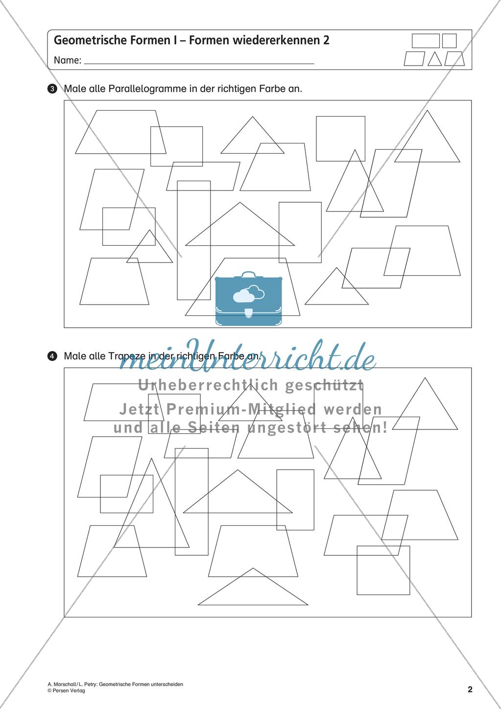 Die Unterscheidung geometrischer Formen Preview 4
