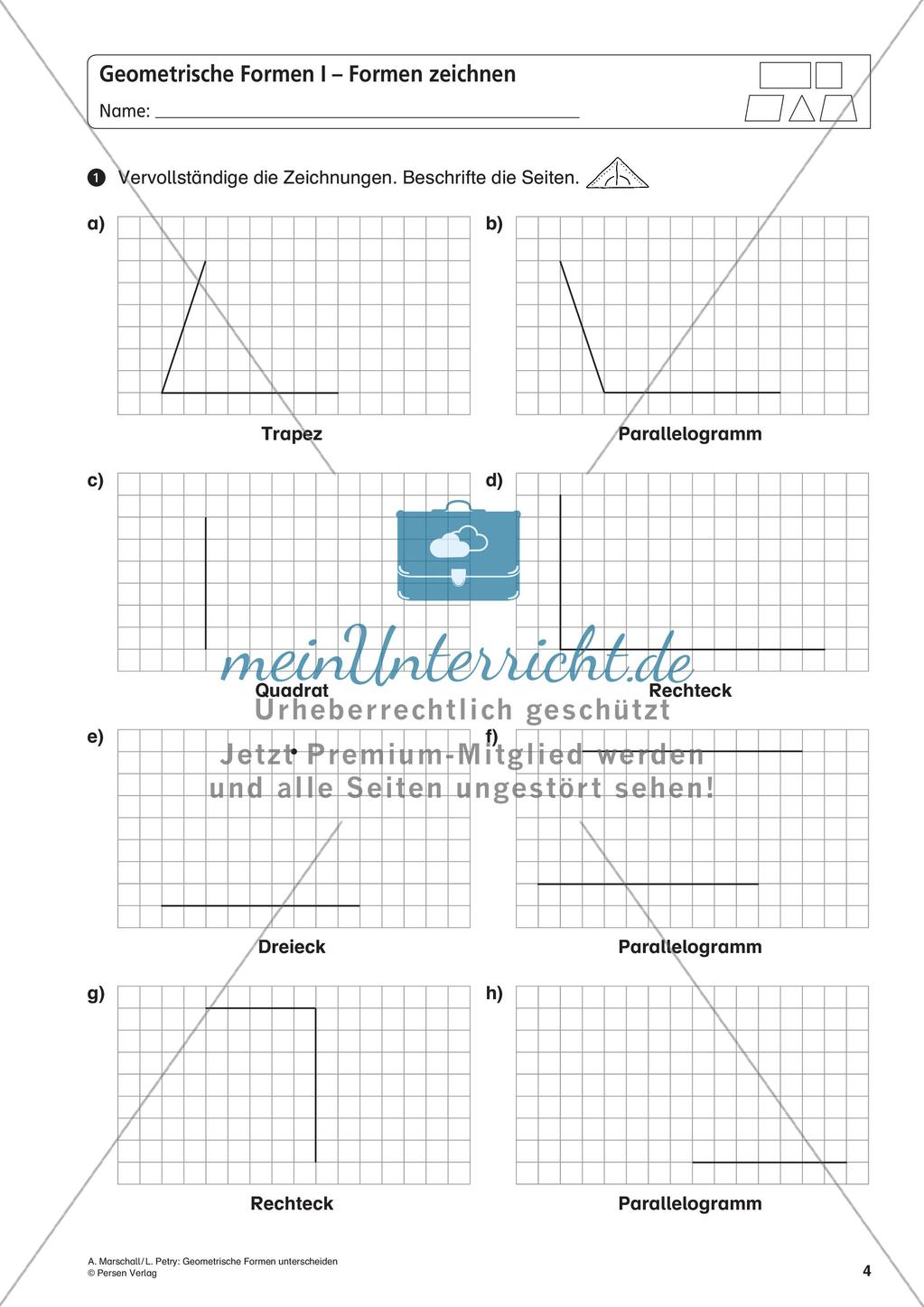 Die Unterscheidung geometrischer Formen Preview 6
