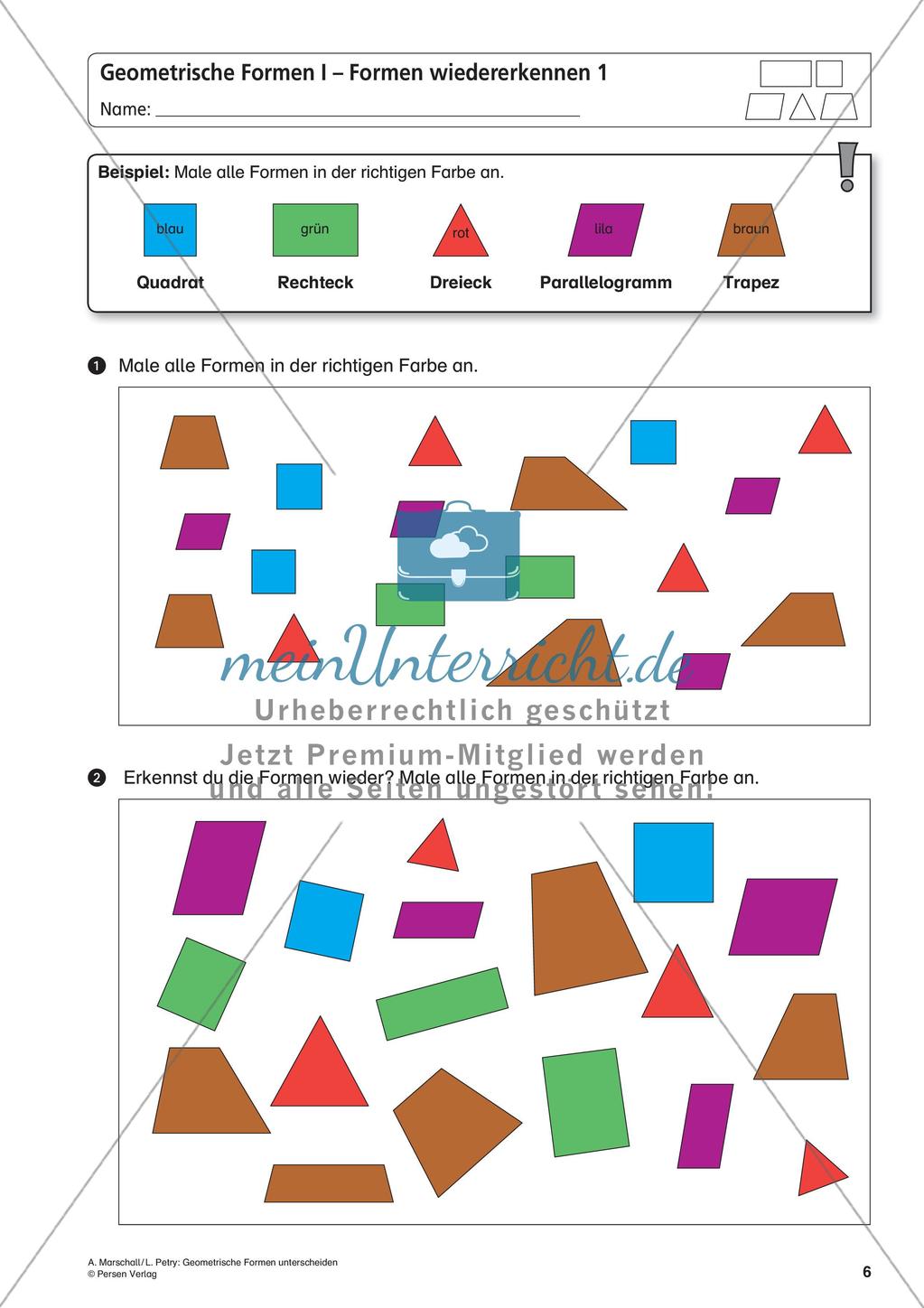 Die Unterscheidung geometrischer Formen Preview 8