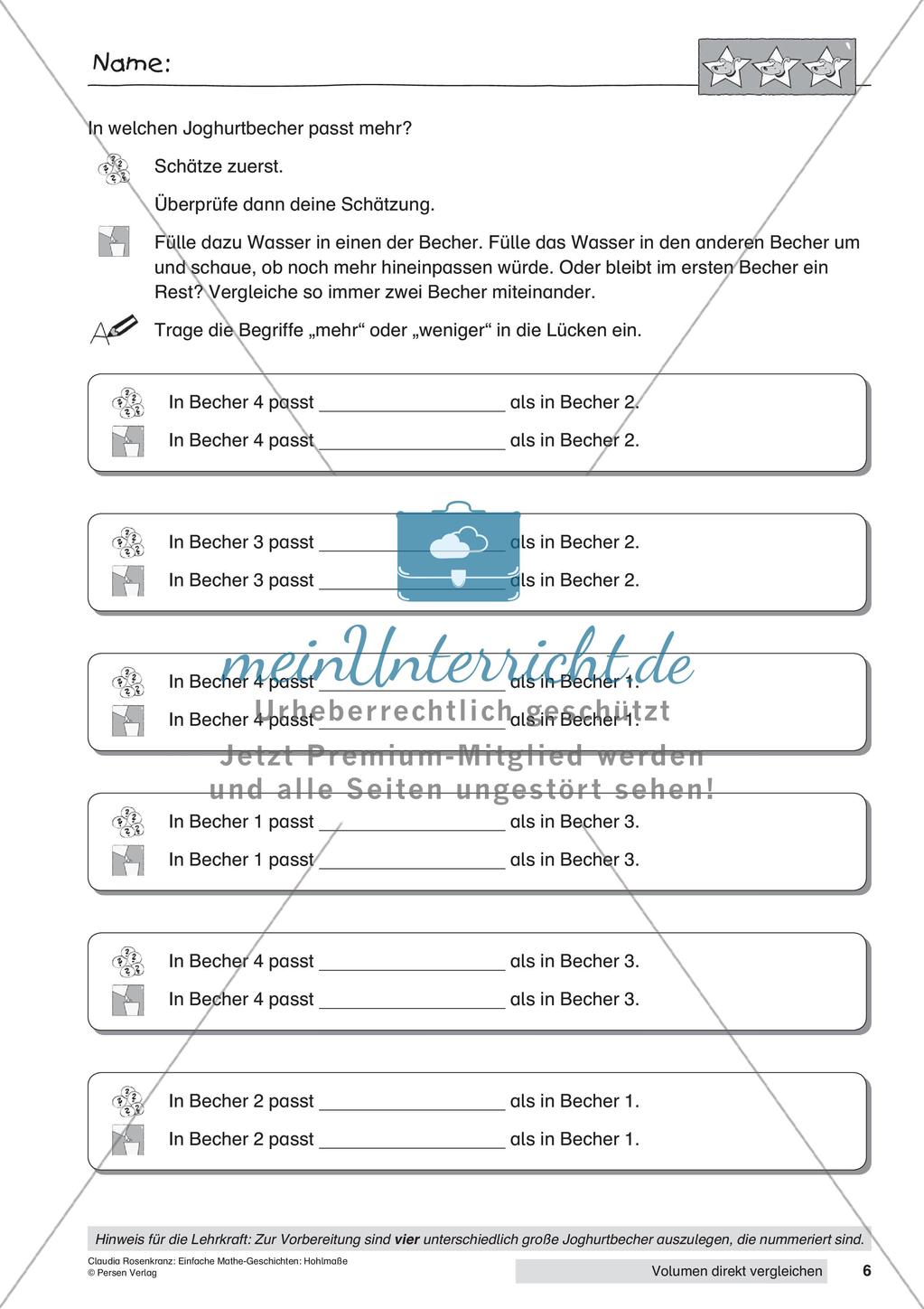 Diekter Vergleich von Volumina Preview 8