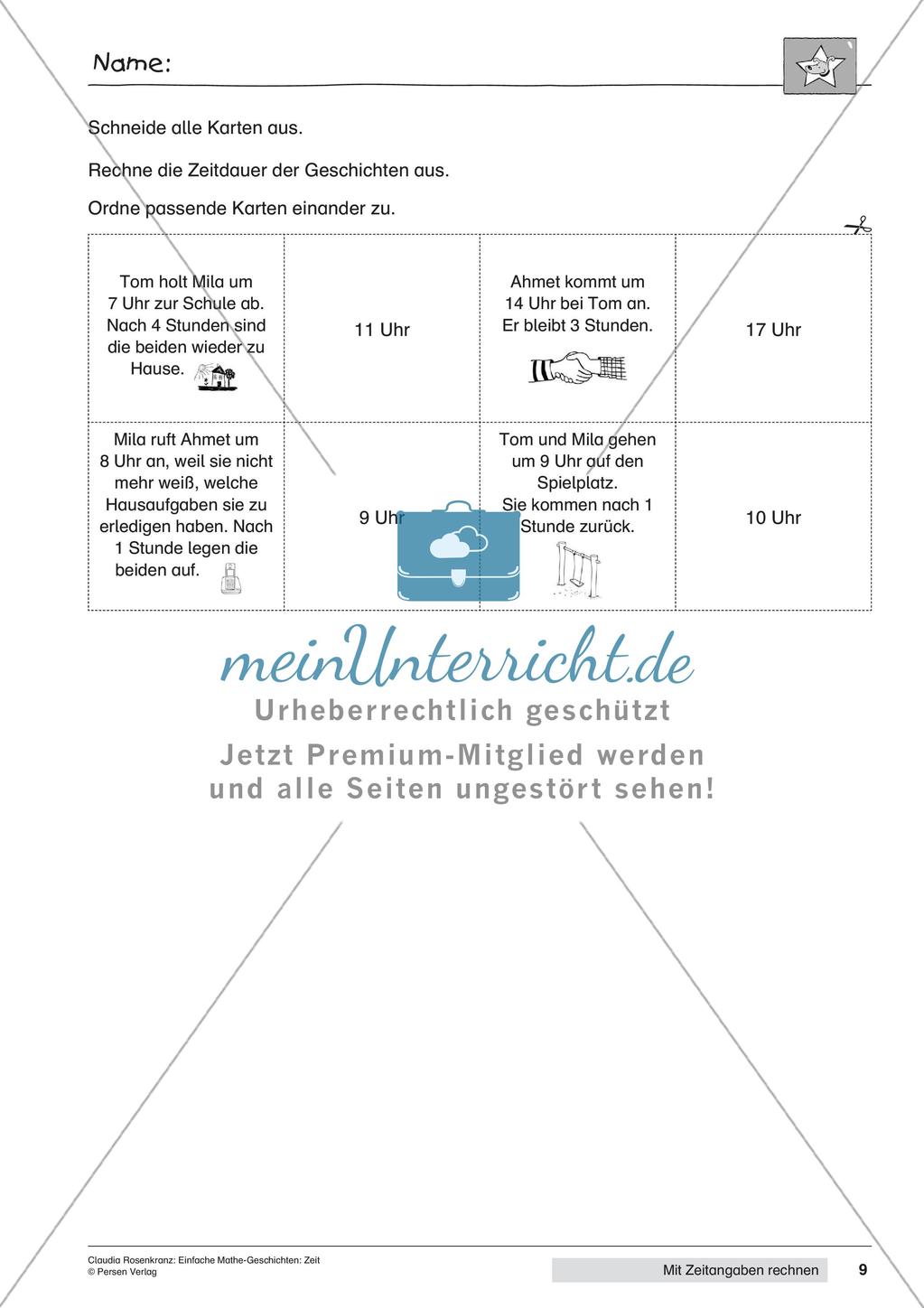 Das Rechnen mit Zeitangaben Preview 11