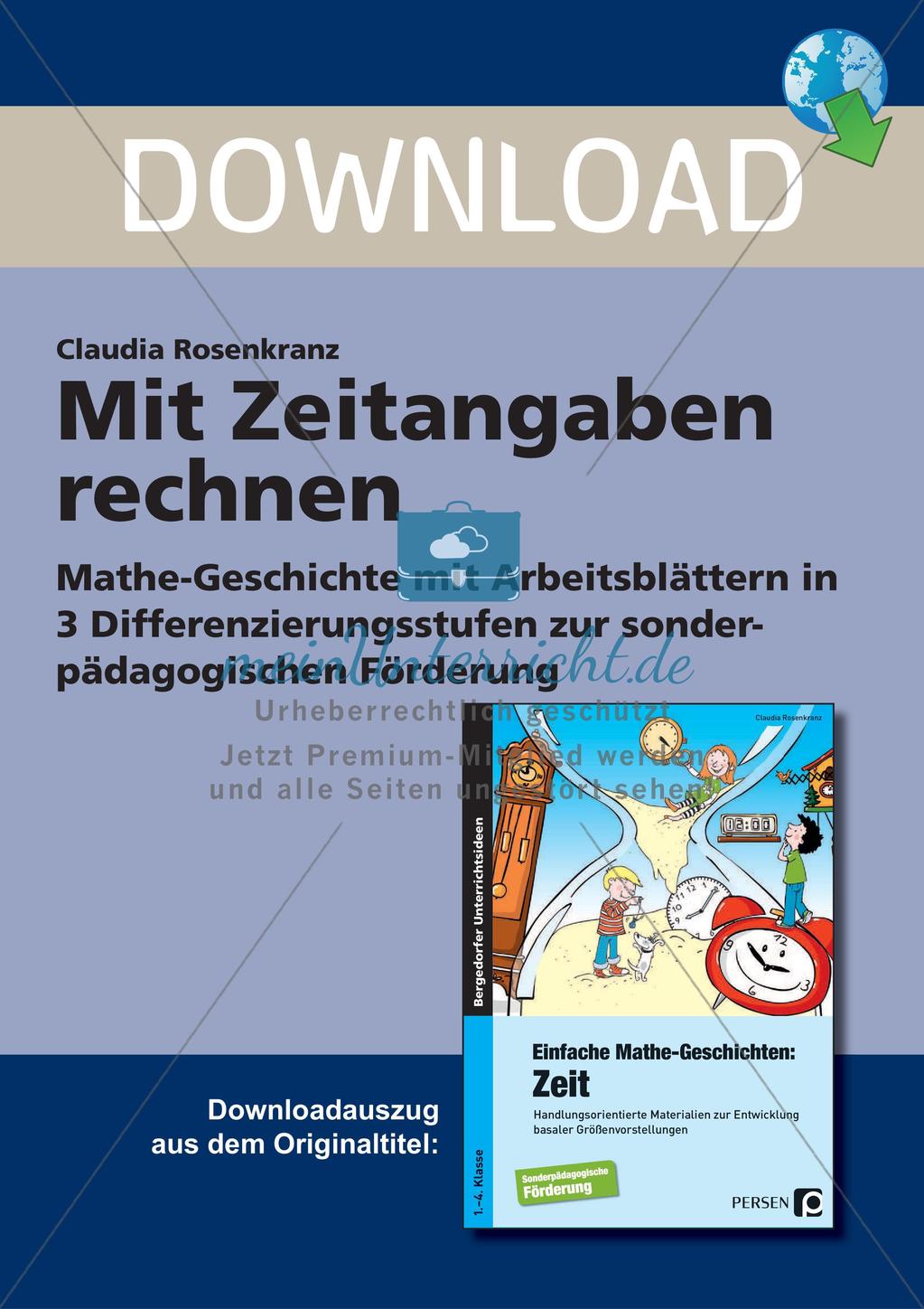 Das Rechnen mit Zeitangaben Preview 1