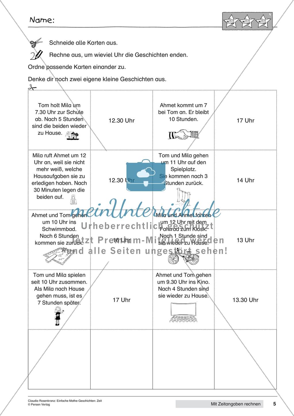 Das Rechnen mit Zeitangaben Preview 7
