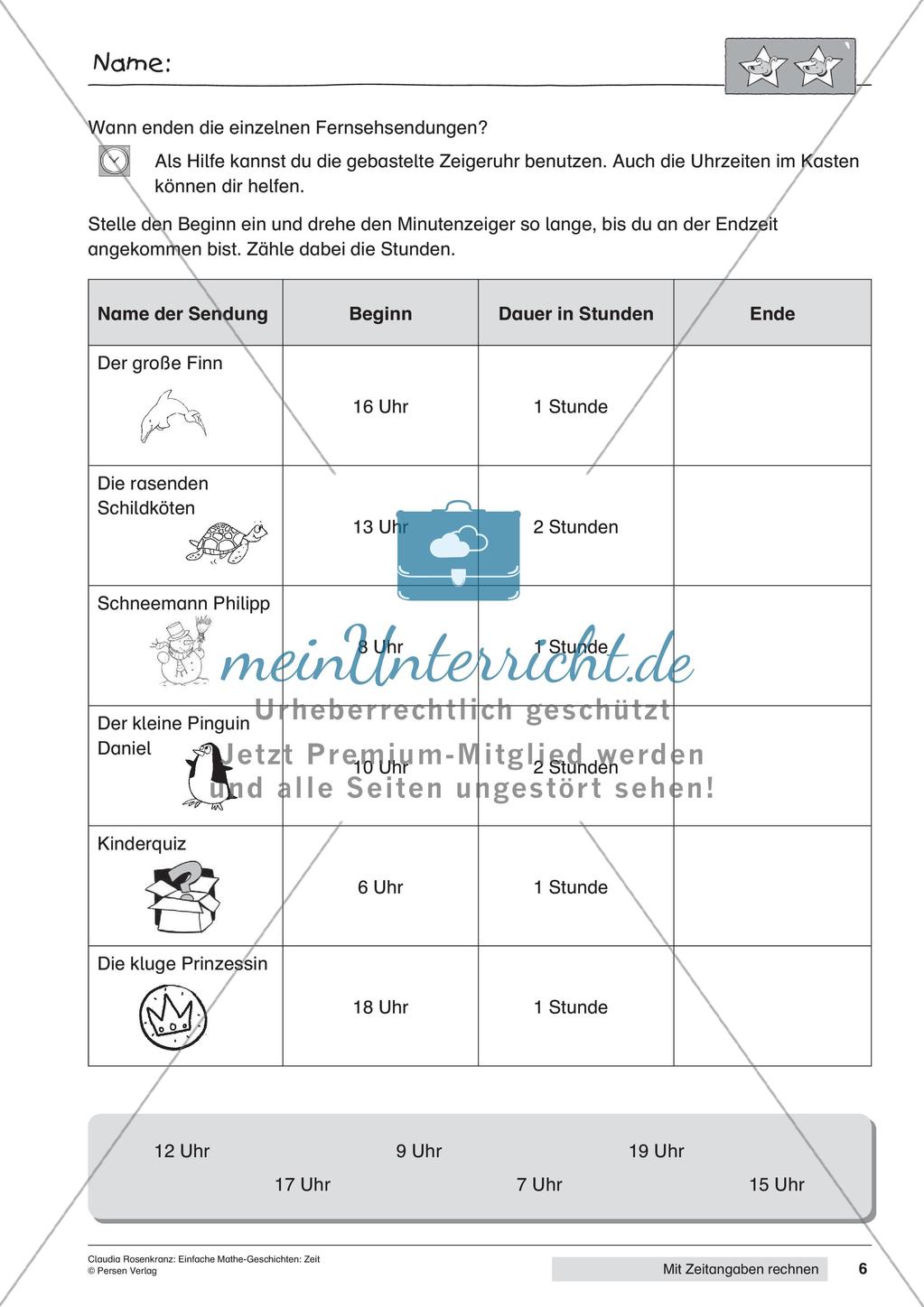 Das Rechnen mit Zeitangaben Preview 8
