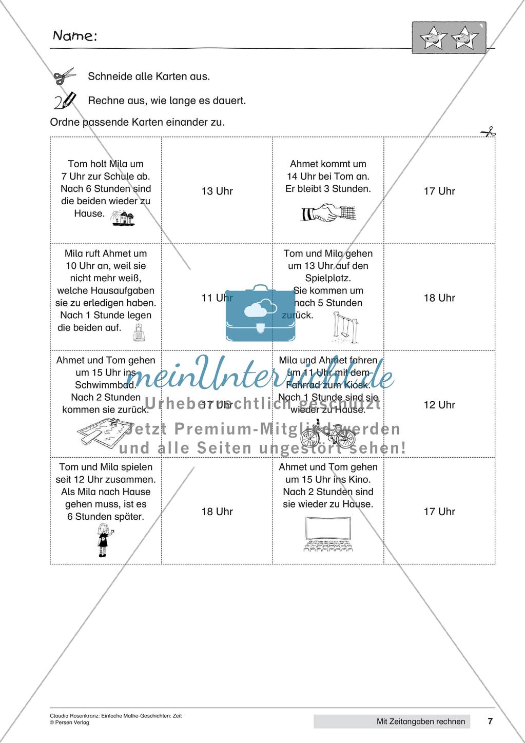 Das Rechnen mit Zeitangaben Preview 9