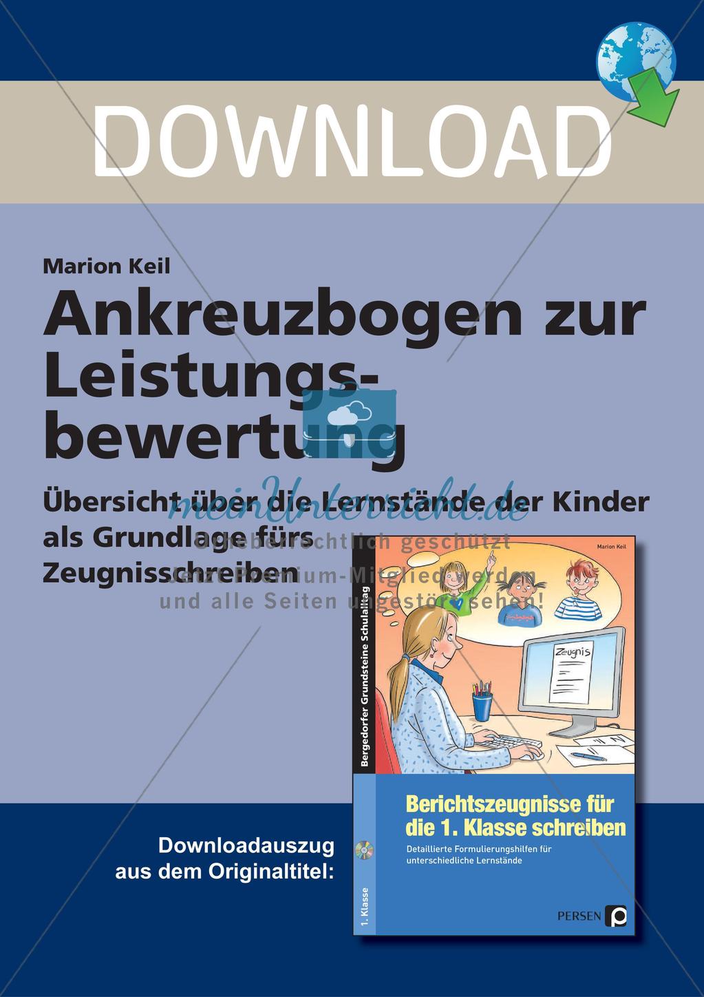 Bogen zur Leistungsbewertung Preview 1
