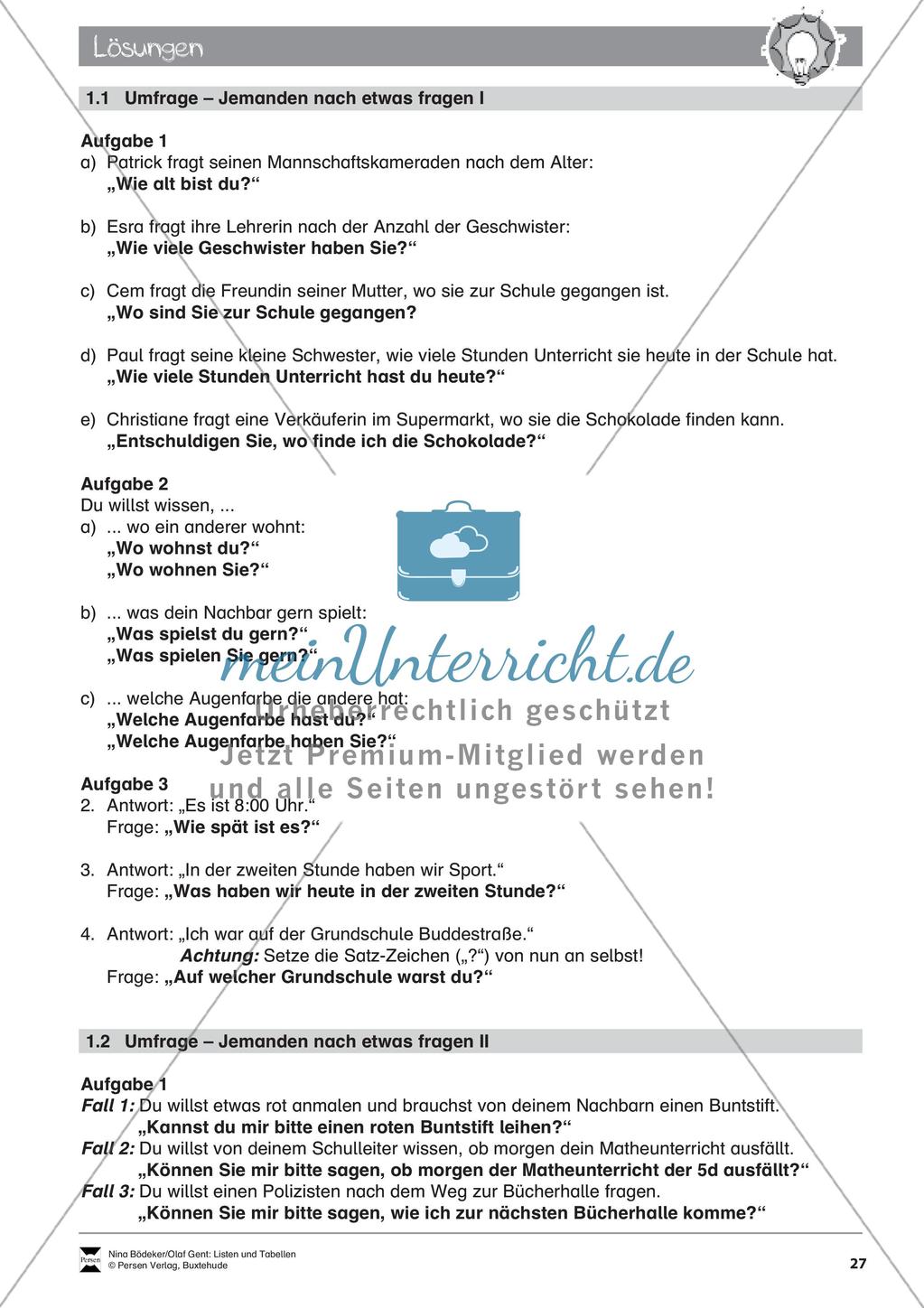 Statistik: Listen und Tabellen Preview 29