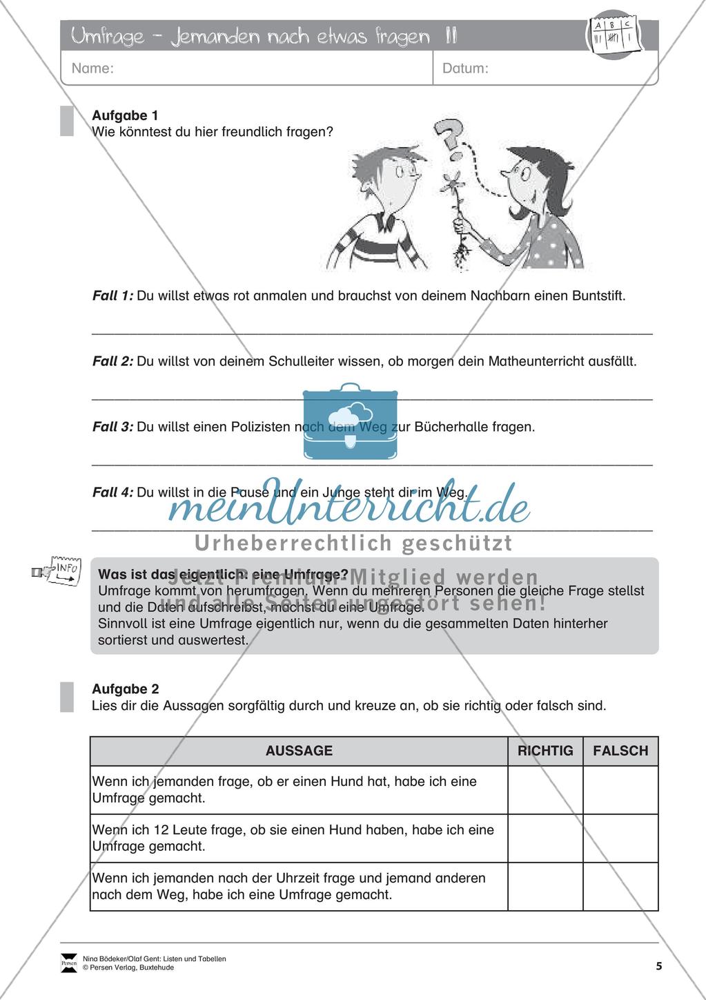 Statistik: Listen und Tabellen Preview 7