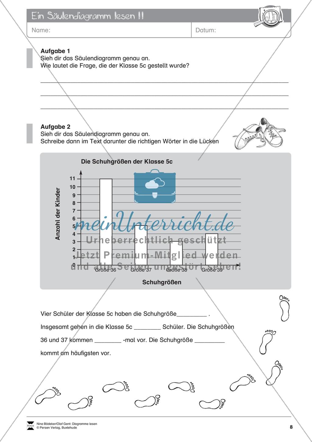 Statistik: Lesen von Diagrammen Preview 10