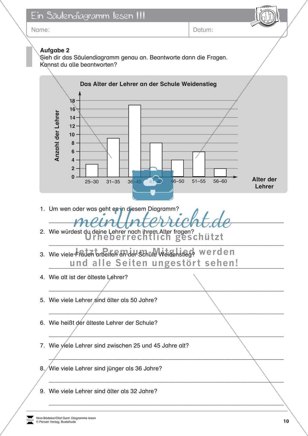 Statistik: Lesen von Diagrammen Preview 12