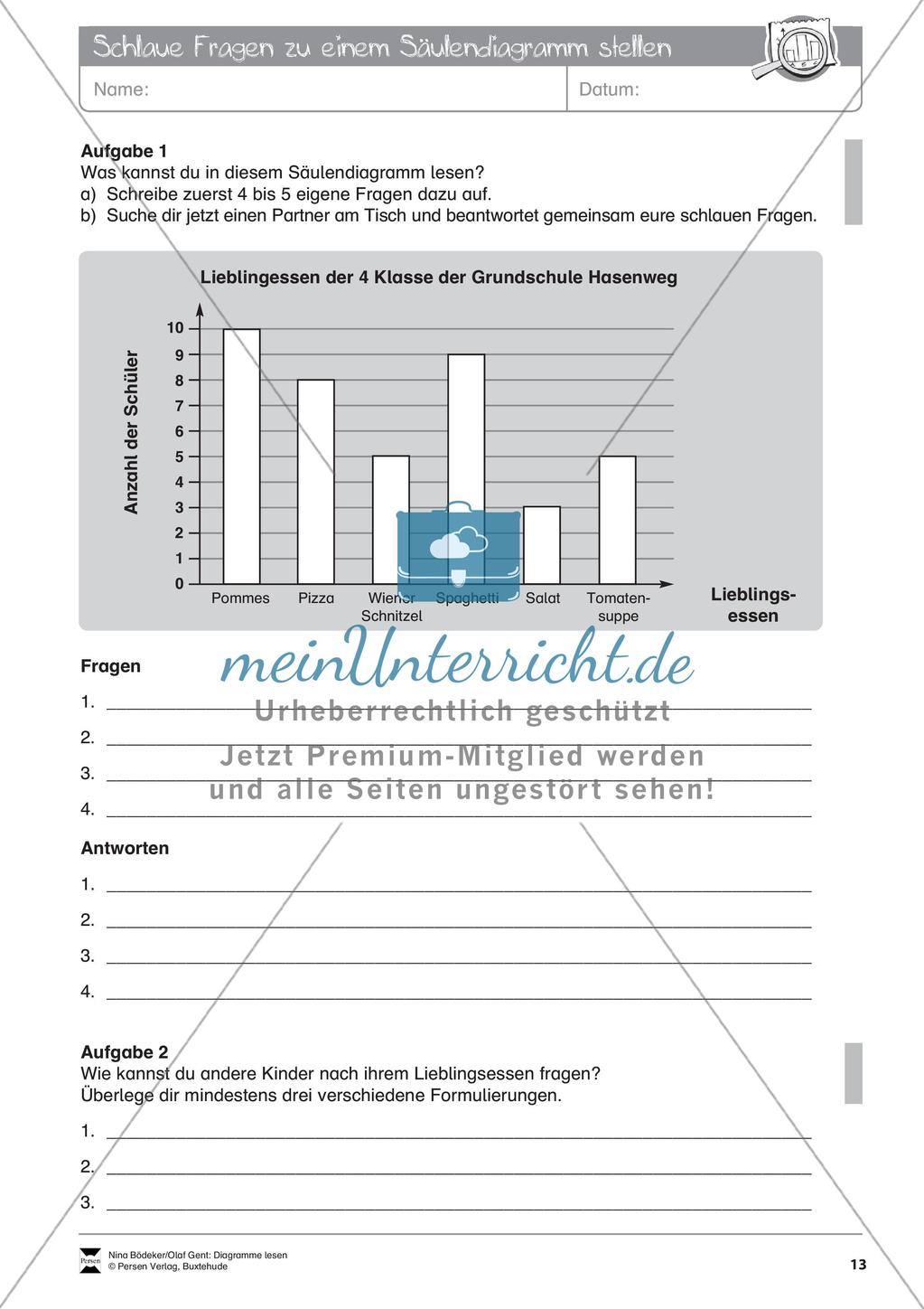 Statistik: Lesen von Diagrammen Preview 15