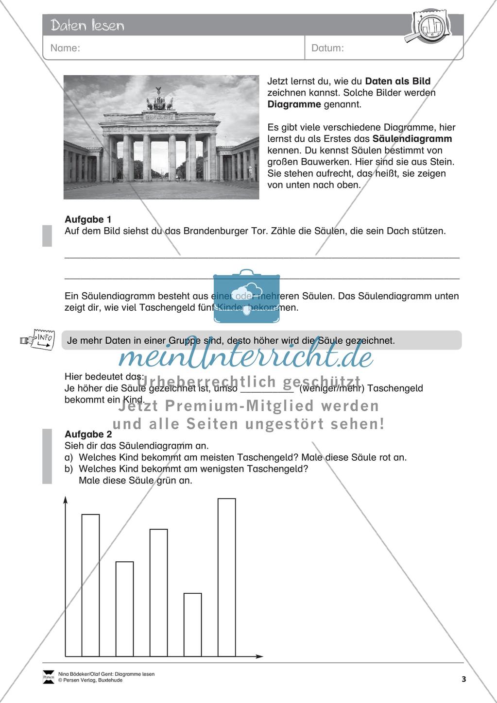 Statistik: Lesen von Diagrammen Preview 5