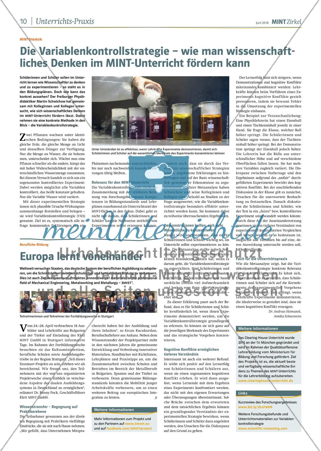 MINT Zirkel - Ausgabe 2, Juni 2018 Preview 10