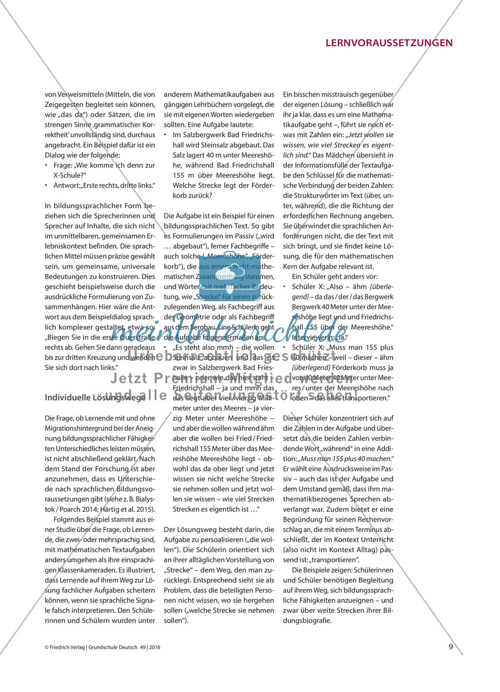 Mehrsprachigkeit und sprachsensibler Unterricht - Sprachliche Fähigkeiten und Bildungserfolg Preview 2