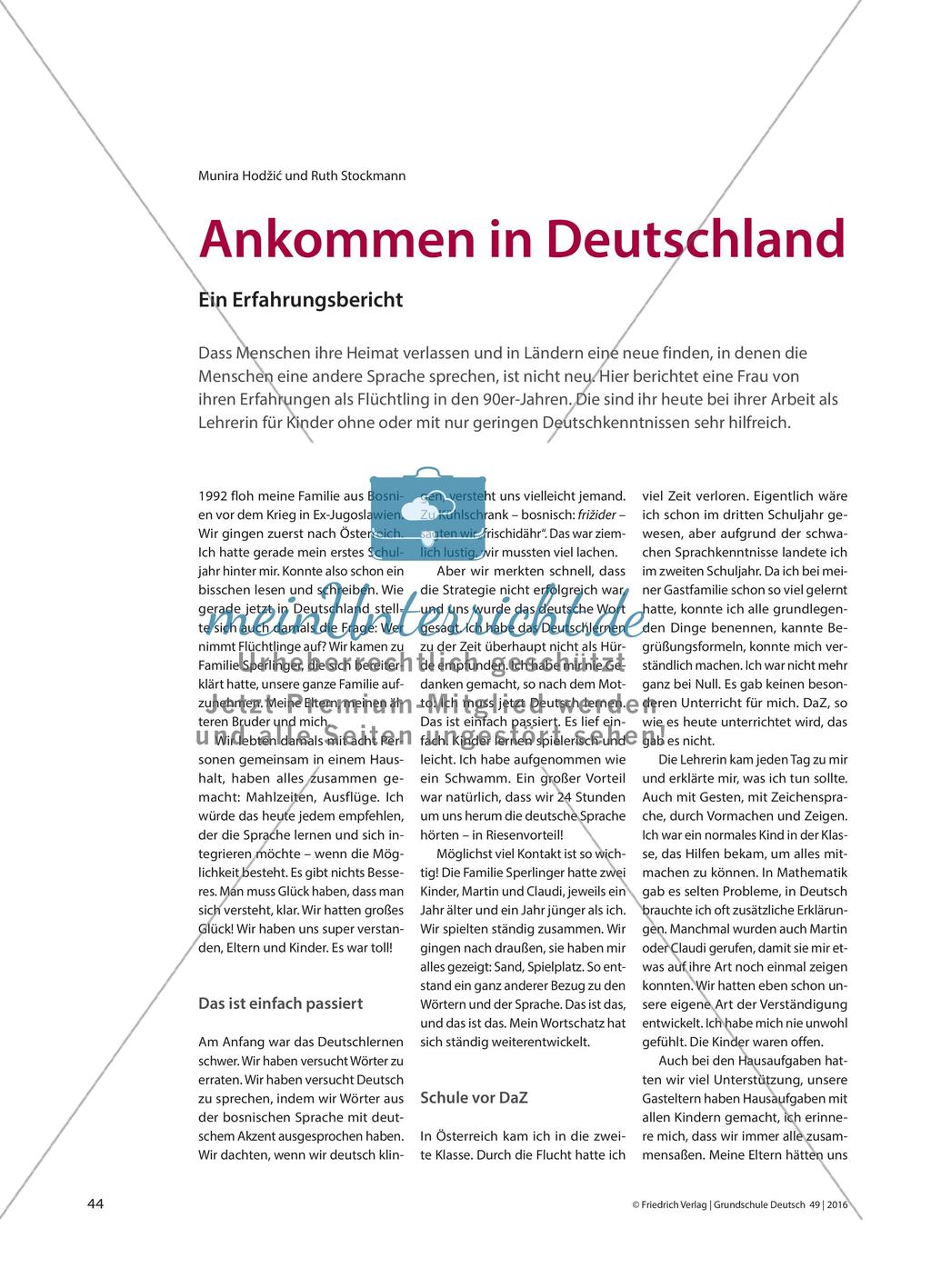 Ankommen in Deutschland - Ein Erfahrungsbericht Preview 1