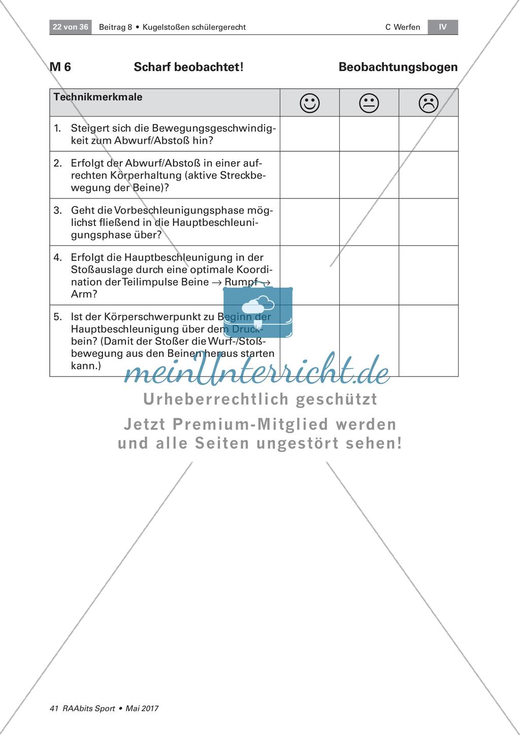 Das Sammeln von Wurf- und Stoßerfahrungen Preview 6