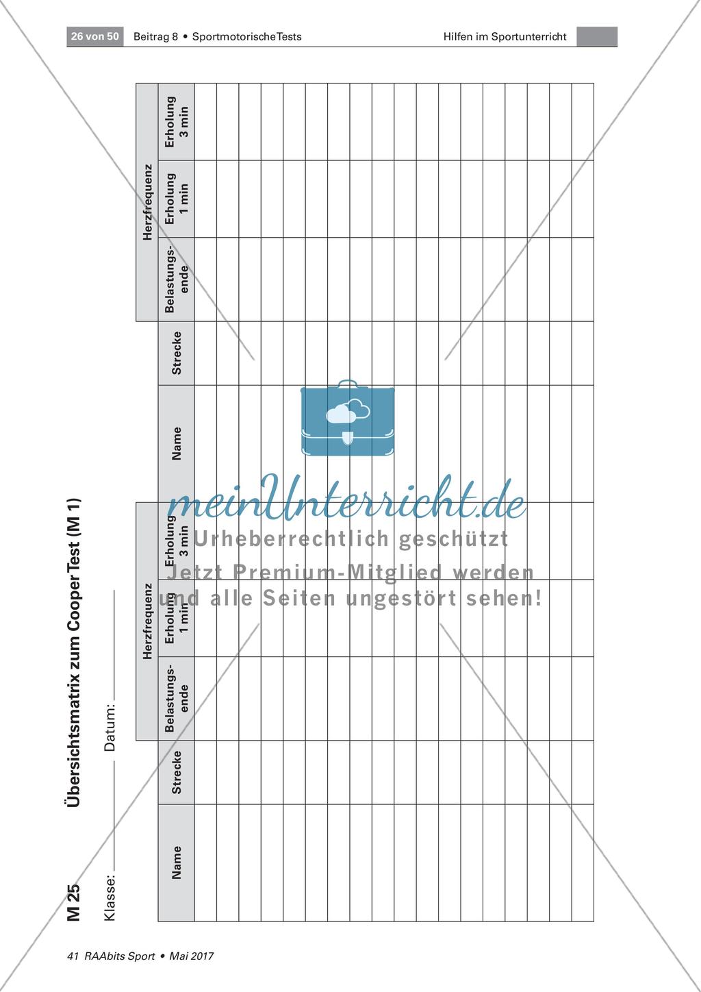 Normwert-Tabellen der Testverfahren im Schulsport Preview 2
