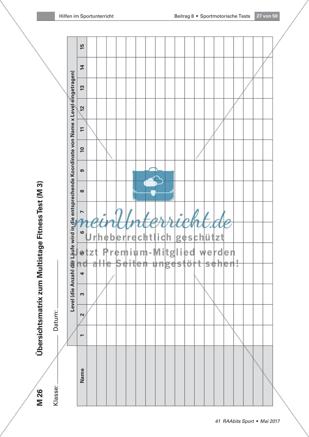 Normwert-Tabellen der Testverfahren im Schulsport Preview 3