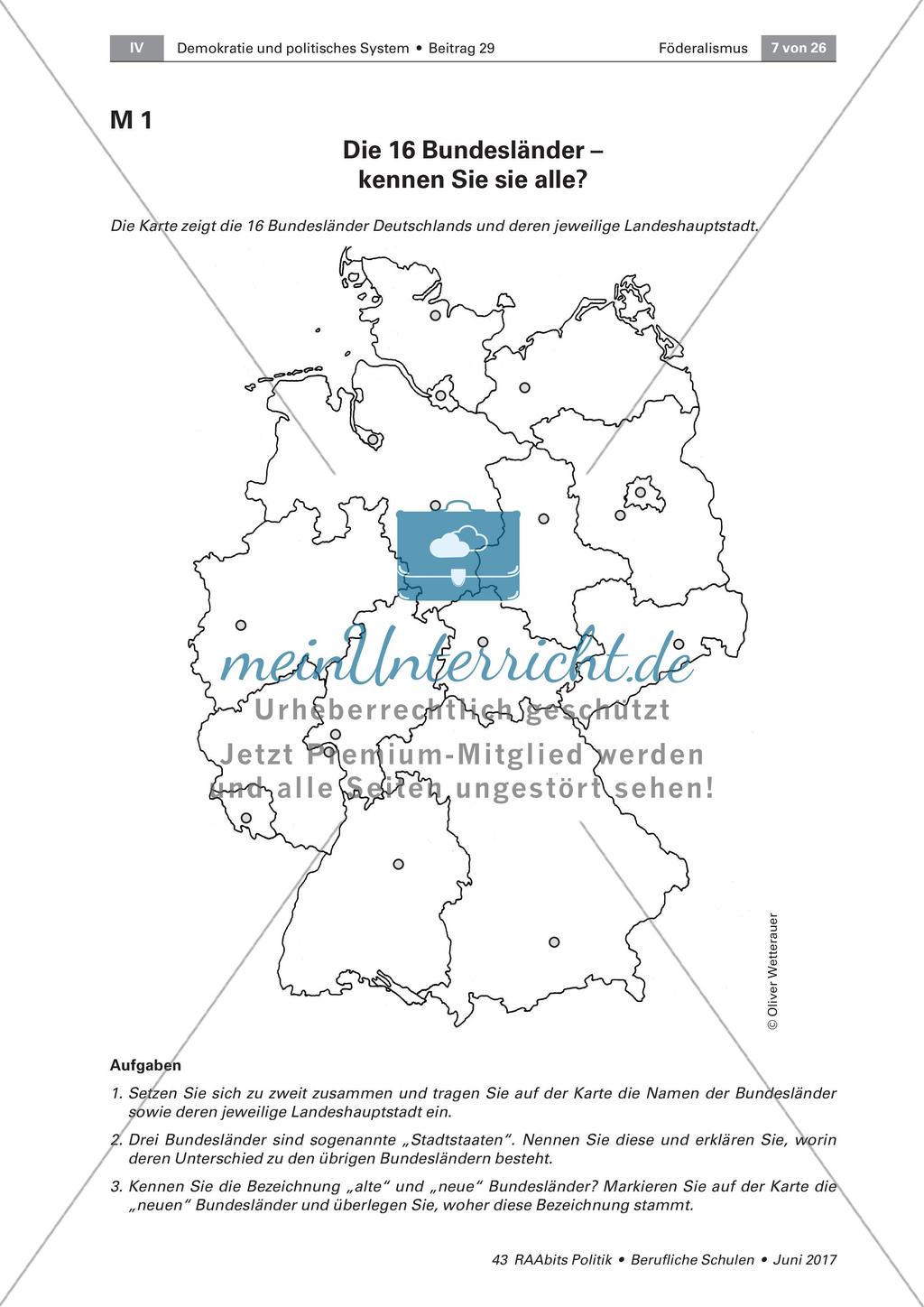 Die Bedeutung des Begriffs Föderalismus Preview 1