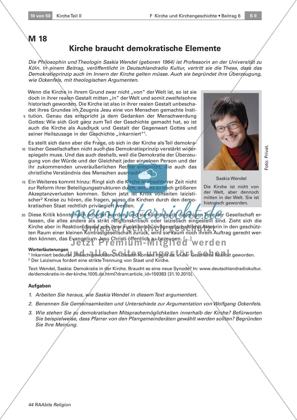 Die Kirche: Demokratie oder Theokratie? Preview 3