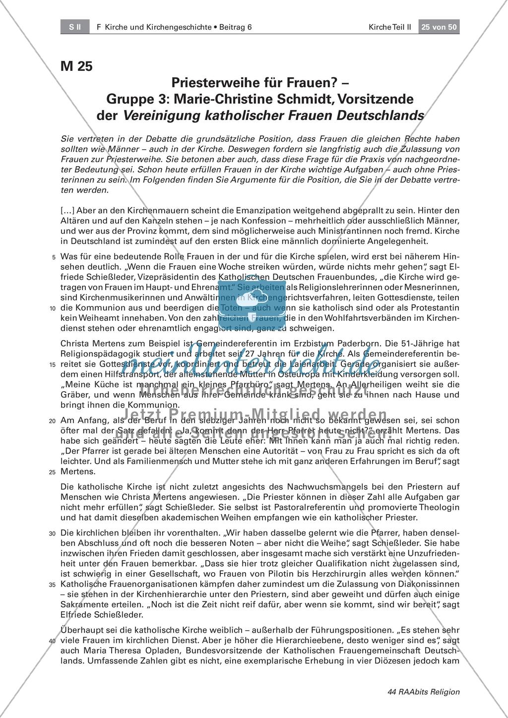 Die Rolle der Frau in der katholischen Kirche Preview 6