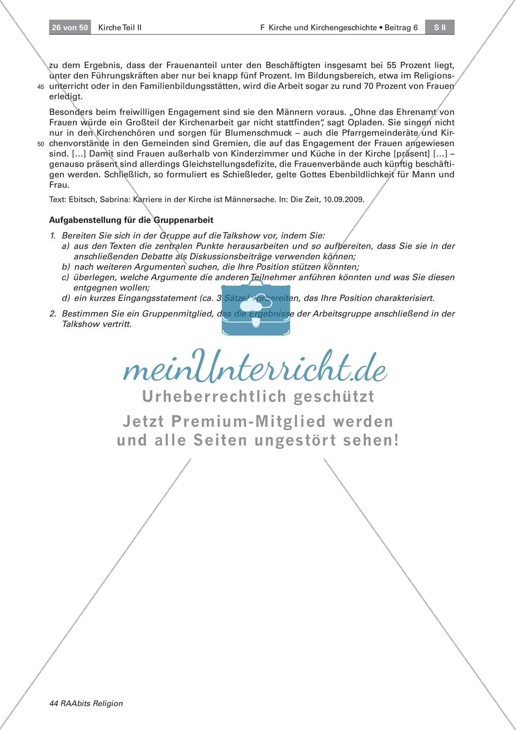 Die Rolle der Frau in der katholischen Kirche Preview 7