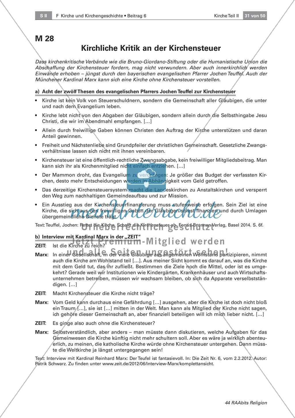 Die Kirchensteuer: Pro und Kontra Preview 3